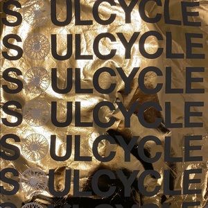 Like-new GOLD SoulCycle shopping tote